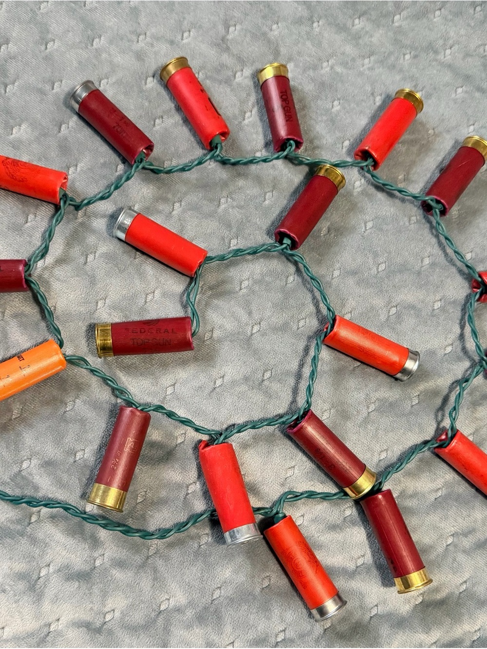 Red Shotgun Shell String Lights - Picture 4 of 5